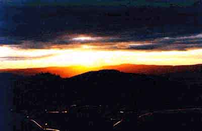 Sunset at Winterhawk, copyright 1997 Stephen Ide